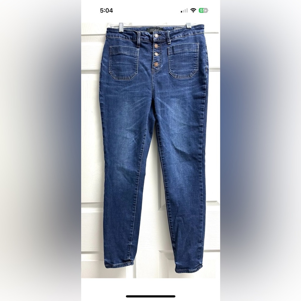 Judy Blue Women's Skinny Jeans - Dark Blue 13/31